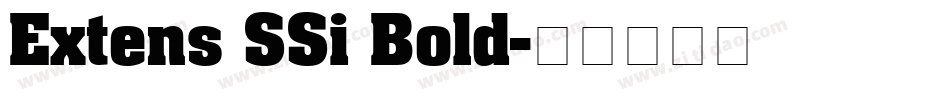 Extens SSi Bold字体转换